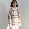 Plaid Long Sleeved Cardigan Jenny