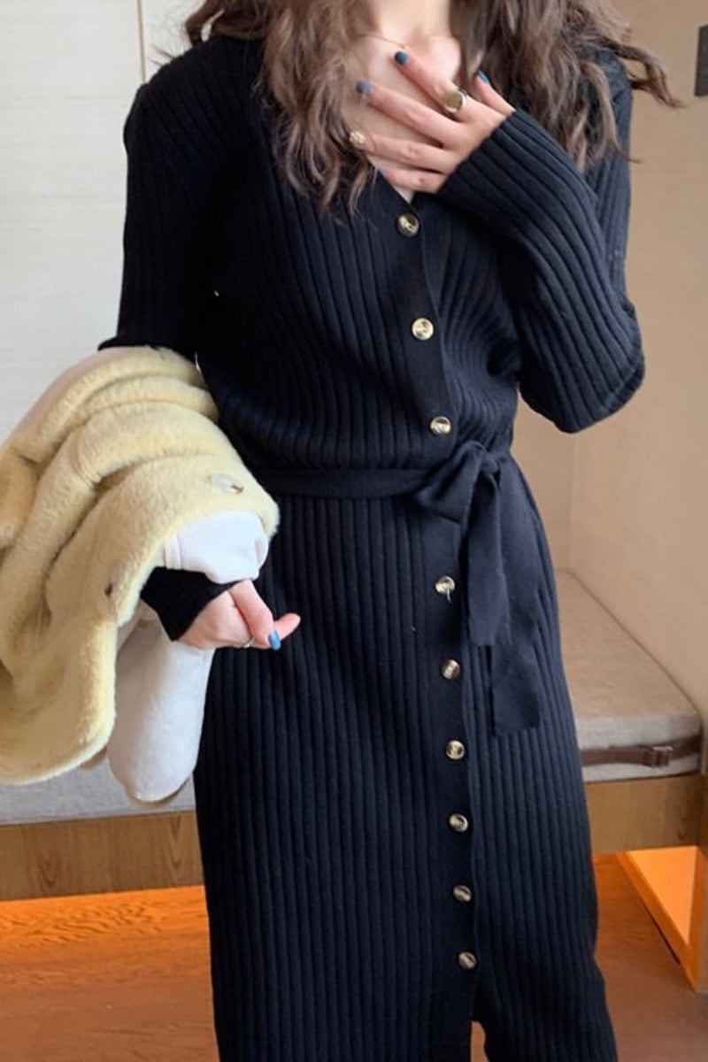 V-Neck Dress Long Sleeve V-Neck Dress Kate